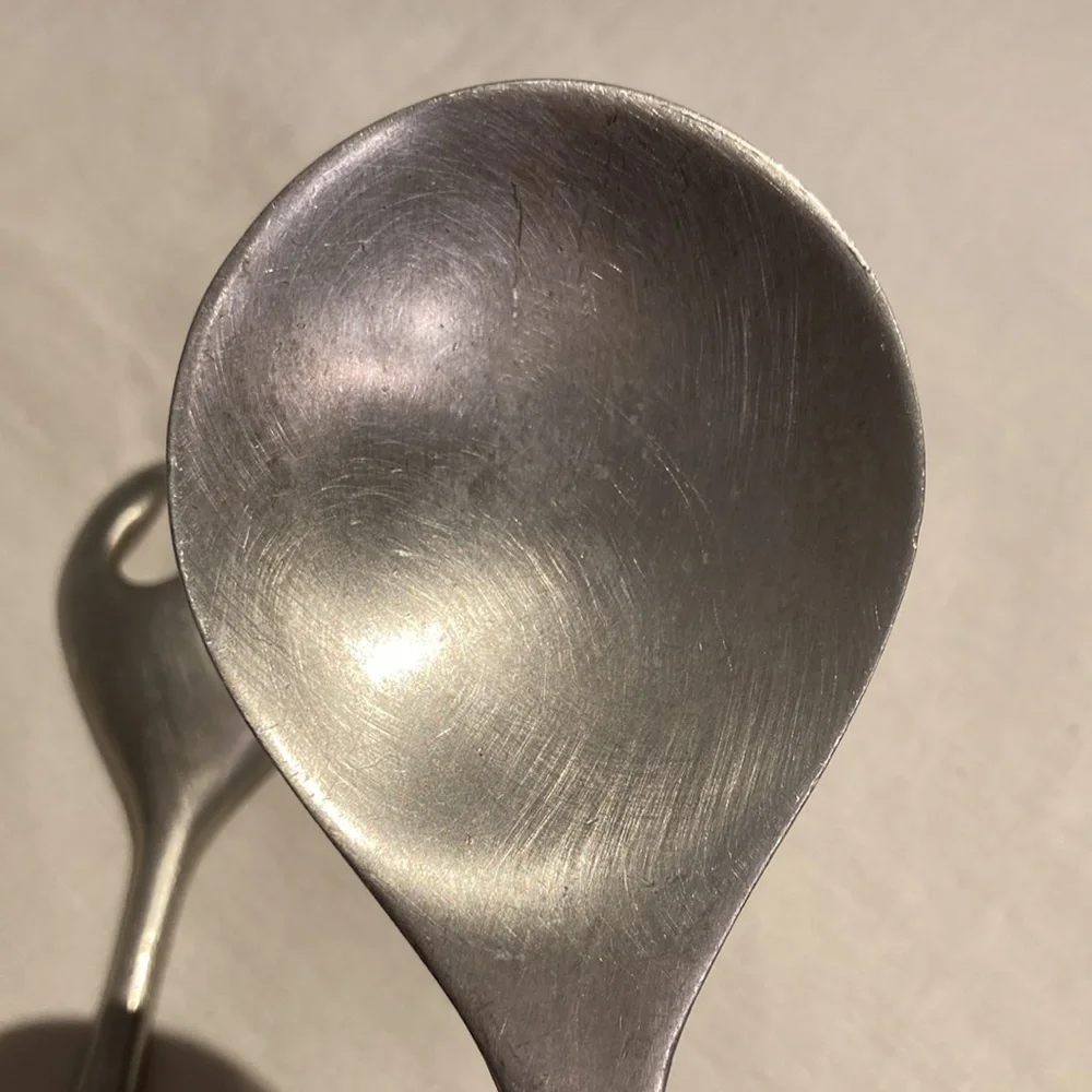 Vintage Mariposa serving set seashells handle aluminum